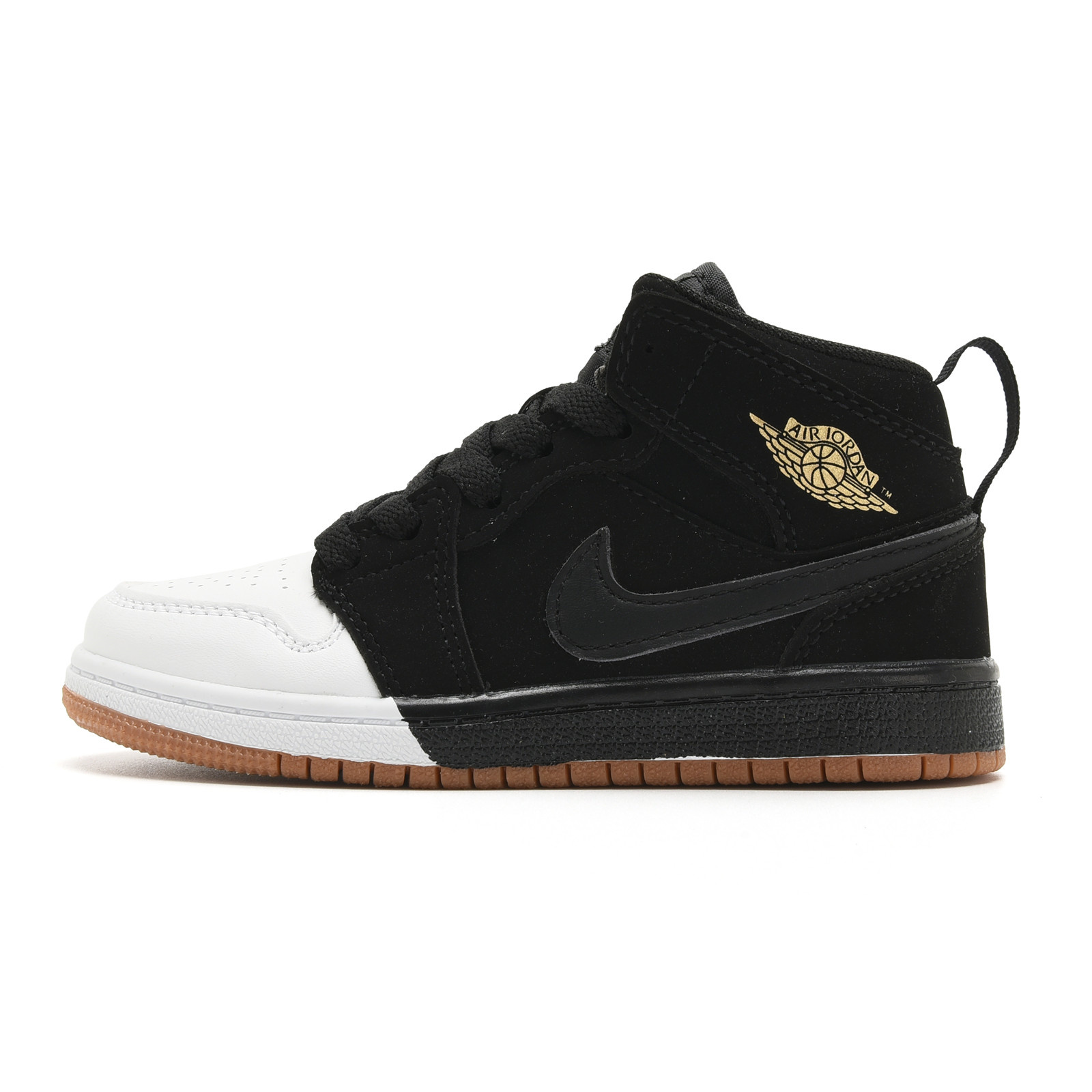 Youth Running Weapon Air Jordan 1 Black/White Shoes 0110